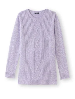 Femme Daxon Pull torsadé encolure ronde