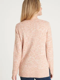 Femme Daxon Pull torsadé encolure ronde