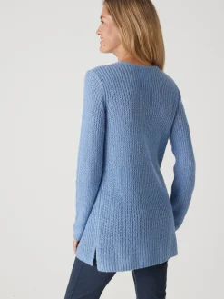 Femme Daxon Pull-tunique côtes perlées