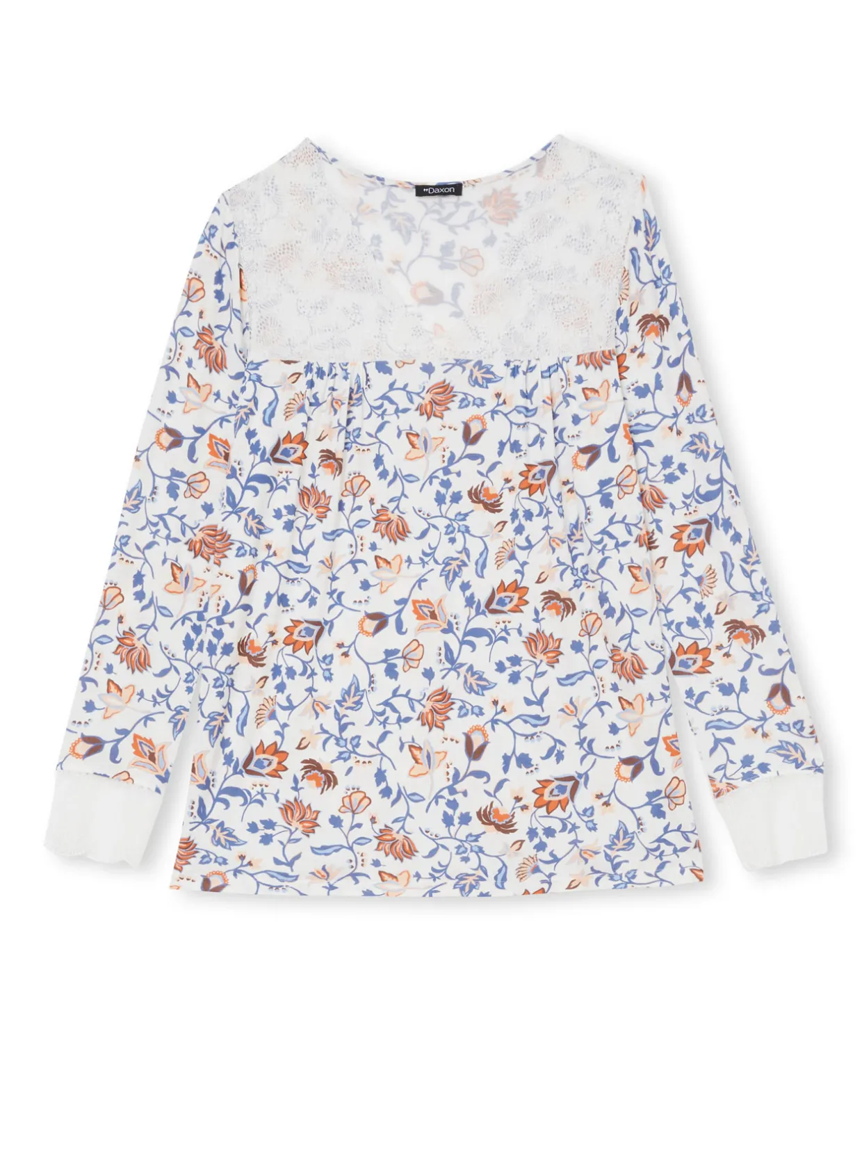 Daxon Pyjama empiècement dentelle