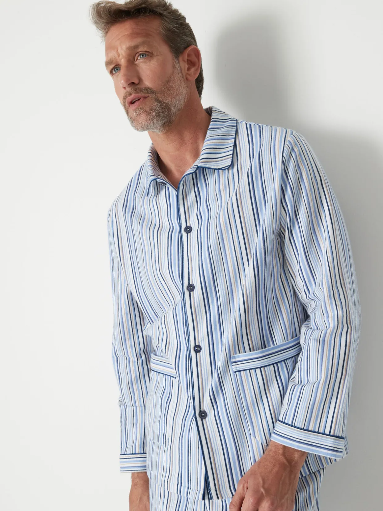 Homme Daxon Pyjama en flanelle pur coton