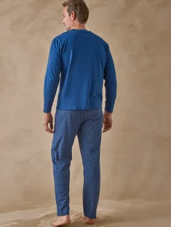 Homme Daxon Pyjama en maille jersey pur coton peigné