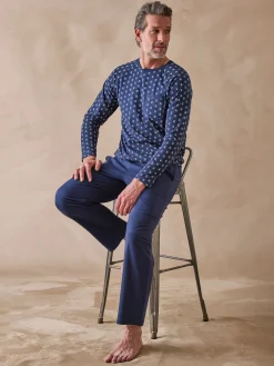 Homme Daxon Pyjama en maille pur coton
