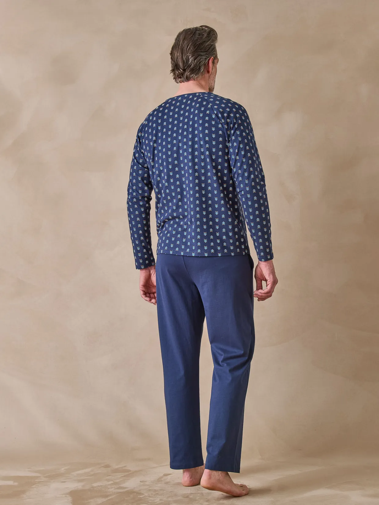 Homme Daxon Pyjama en maille pur coton