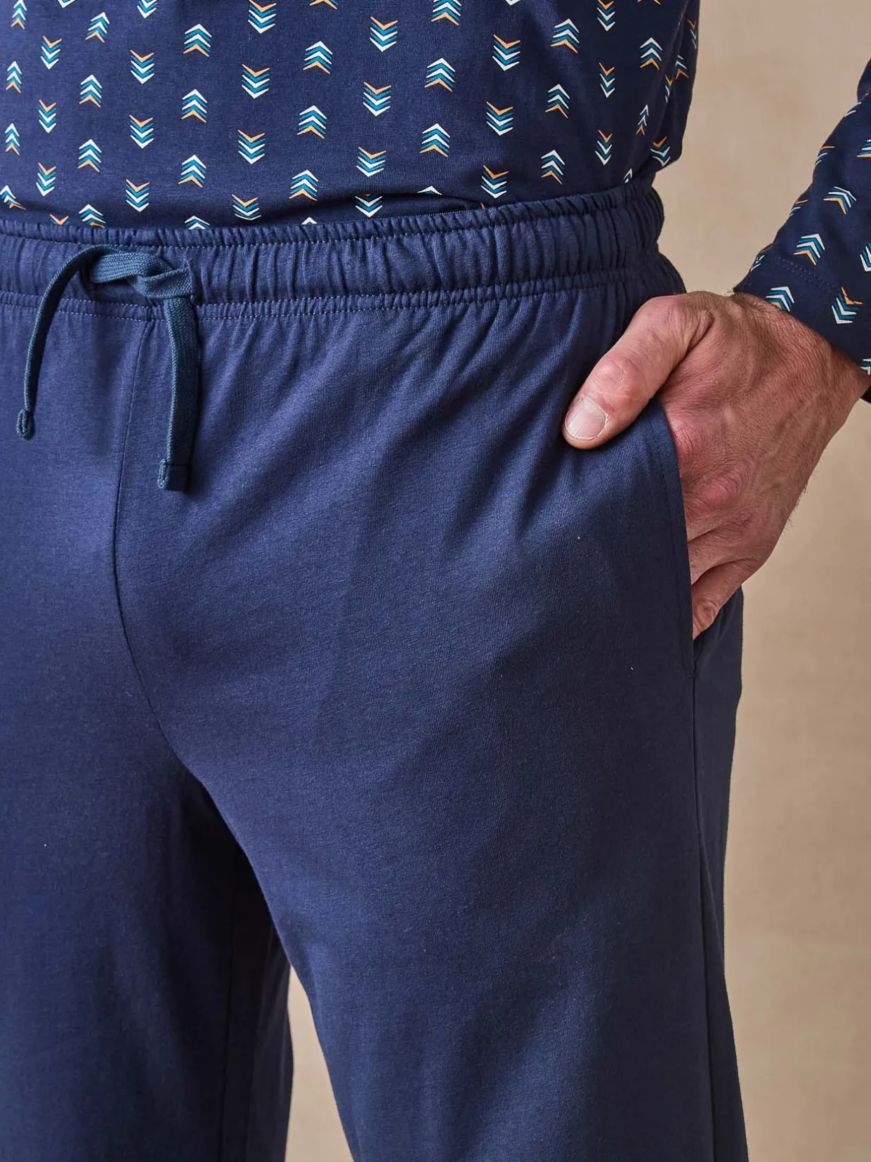 Homme Daxon Pyjama en maille pur coton