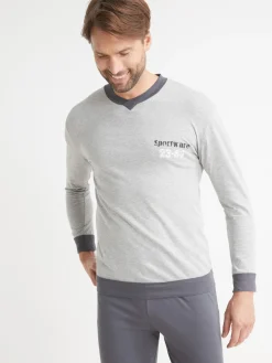 Homme Pyjama en maille pur coton