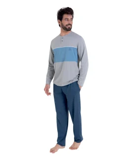 Homme Athéna Pyjama en maille pur coton bio.