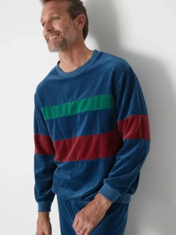 Homme Daxon Pyjama forme jogging en velours