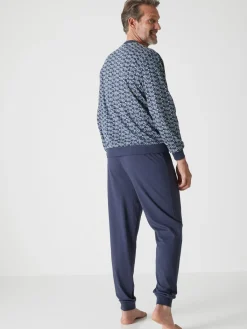 Homme Daxon Pyjama forme jogging jersey pur coton