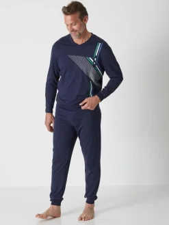 Homme Daxon Pyjama maille jersey pur coton