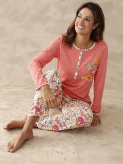 Daxon Pyjama manches longues jersey pur coton