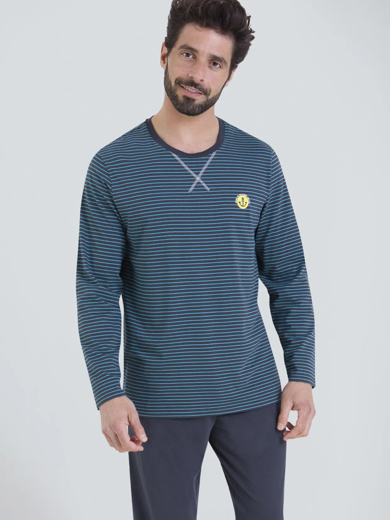 Homme Athéna Pyjama Rayures l'Escale