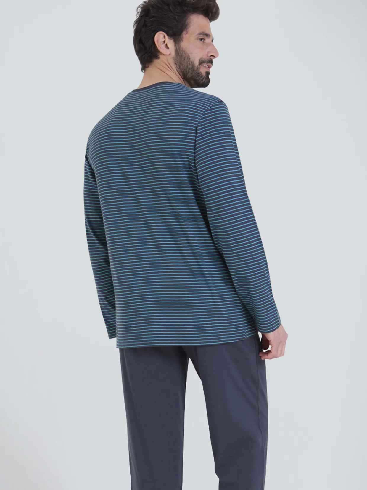 Homme Athéna Pyjama Rayures l'Escale