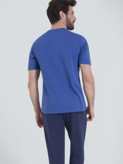 Homme Athéna Pyjama Winter manches courtes