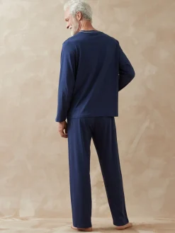 Homme Daxon Pyjamas jersey pur coton lot de 2