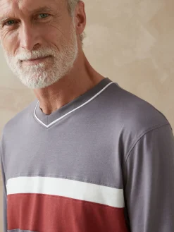 Homme Daxon Pyjamas jersey pur coton lot de 2