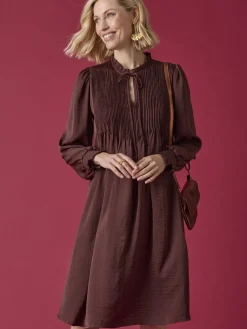 Femme Daxon Robe à plis nervurés