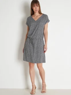 Femme Daxon Robe 3 trous tissu fluide