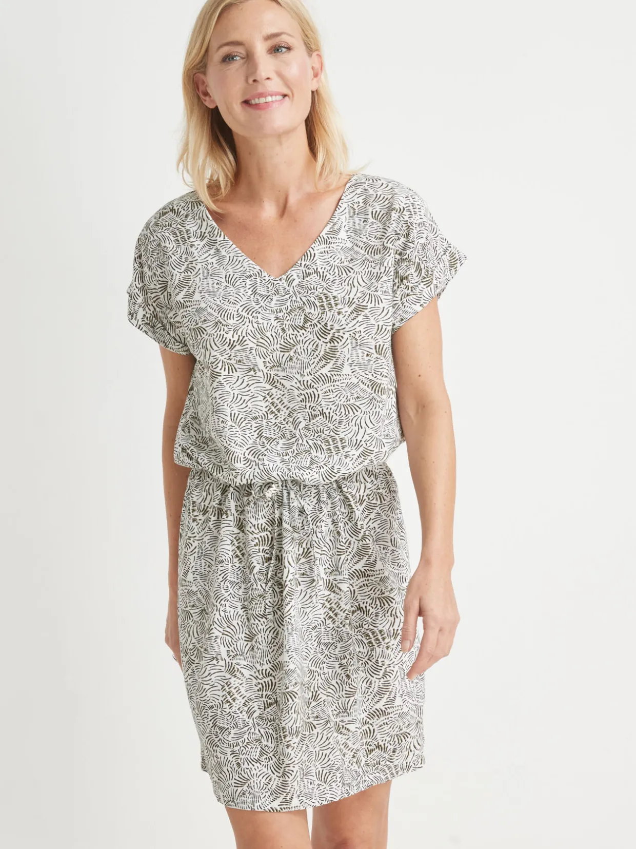 Femme Daxon Robe 3 trous tissu fluide