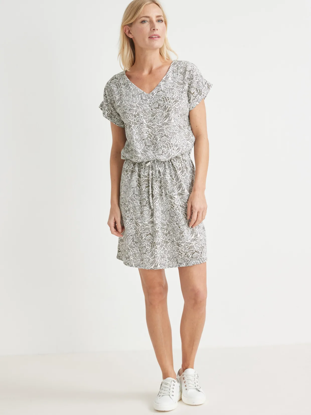 Femme Daxon Robe 3 trous tissu fluide