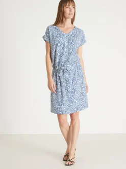 Femme Daxon Robe 3 trous tissu fluide