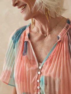 Femme Daxon Robe ample en crêpe froissé