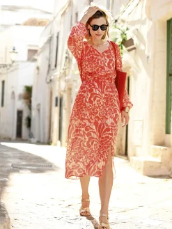 Femme Daxon Robe ample en tissu satiné