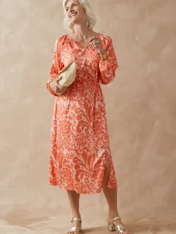 Femme Daxon Robe ample en tissu satiné