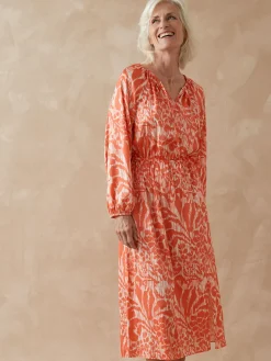 Femme Daxon Robe ample en tissu satiné