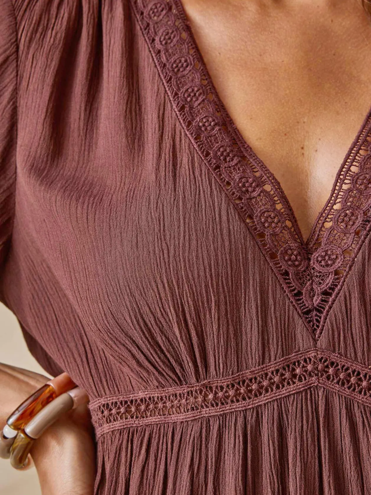 Femme Daxon Robe ample en viscose