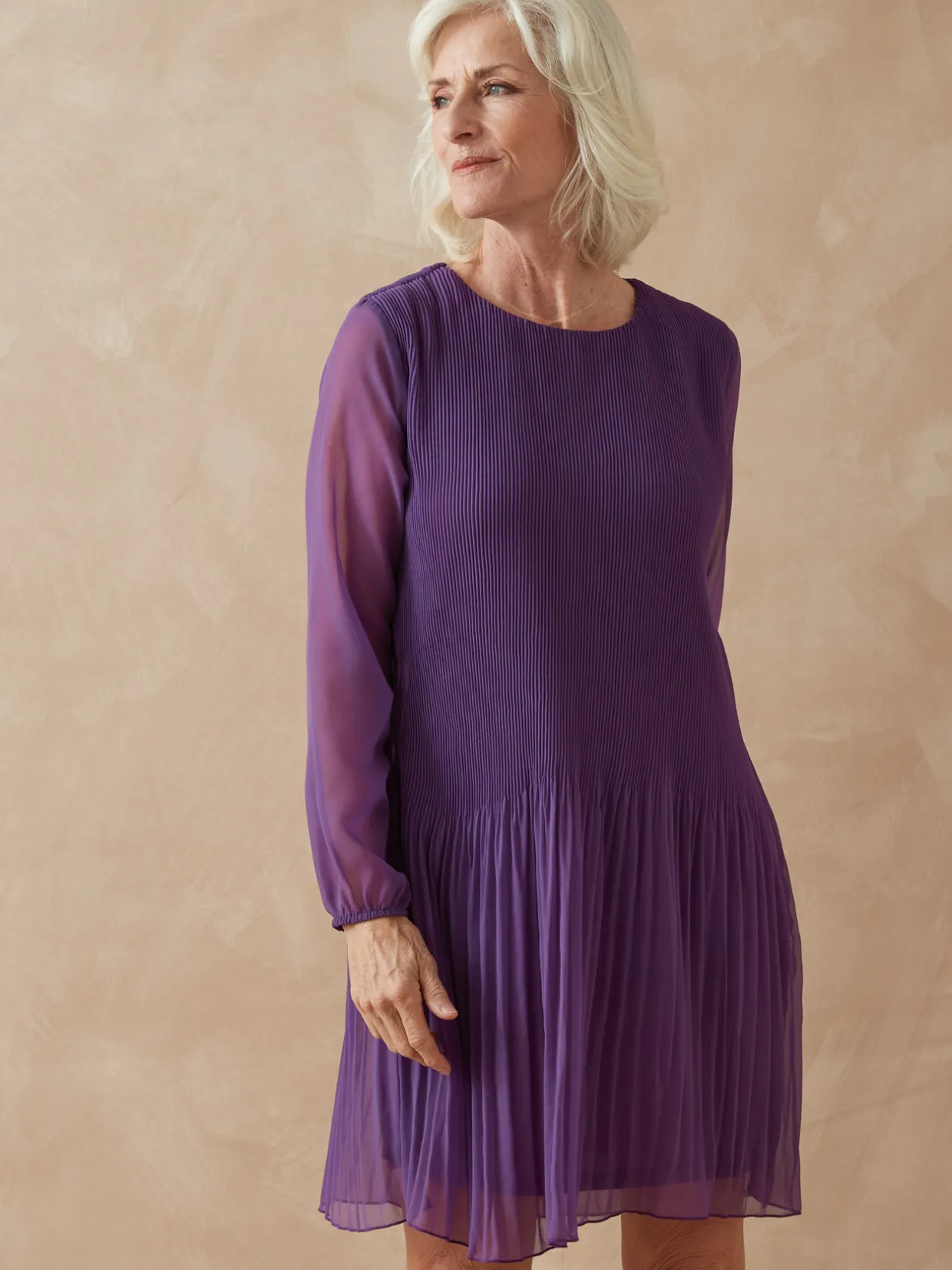 Femme Daxon Robe au plissé permanent