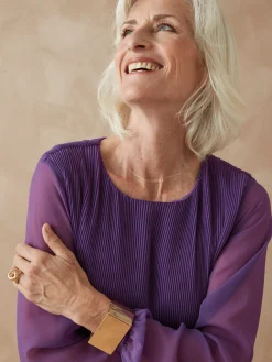 Femme Daxon Robe au plissé permanent