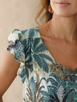 Femme Daxon Robe bas volantée