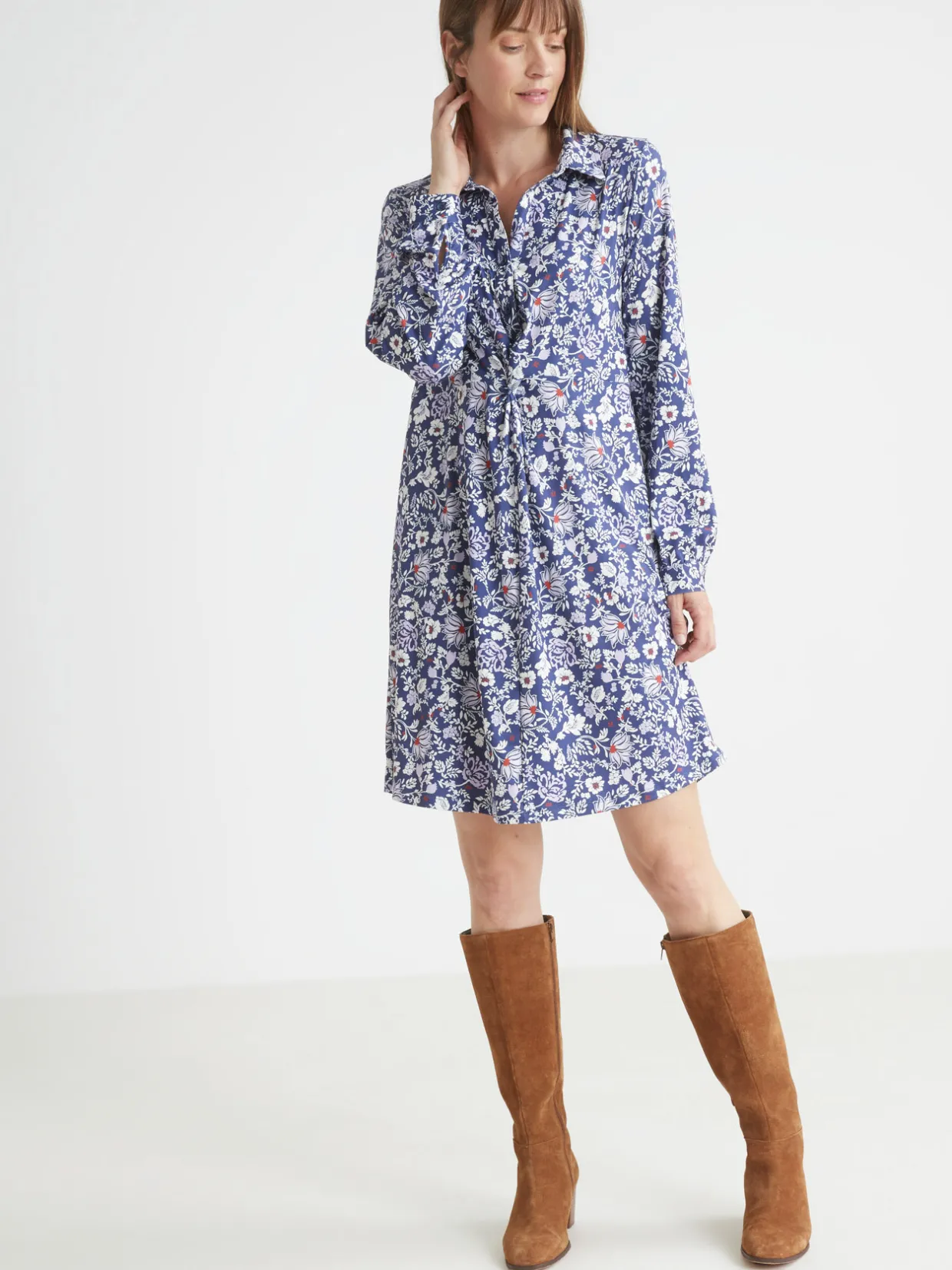 Femme Daxon Robe chemisier en maille