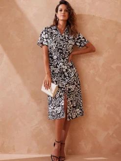 Femme Daxon Robe chemisier toute boutonnée