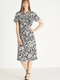 Femme Daxon Robe chemisier toute boutonnée