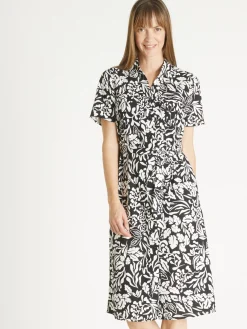 Femme Daxon Robe chemisier toute boutonnée
