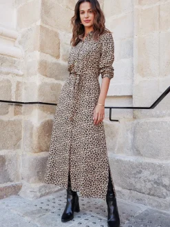 Femme Daxon Robe chemisier toute boutonnée