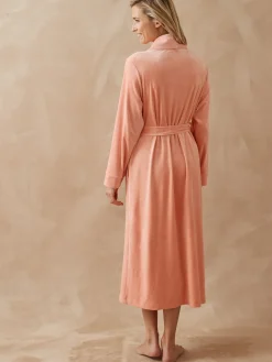 Daxon Robe de chambre boutonnée en velours