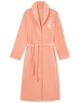 Daxon Robe de chambre boutonnée en velours