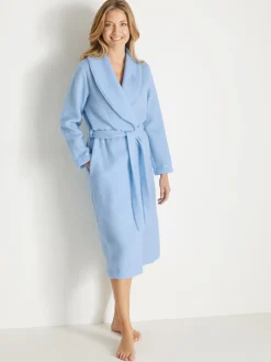 Daxon Robe de chambre en molleton courtelle