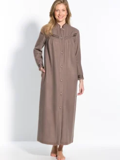 Daxon Robe de chambre molleton courtelle