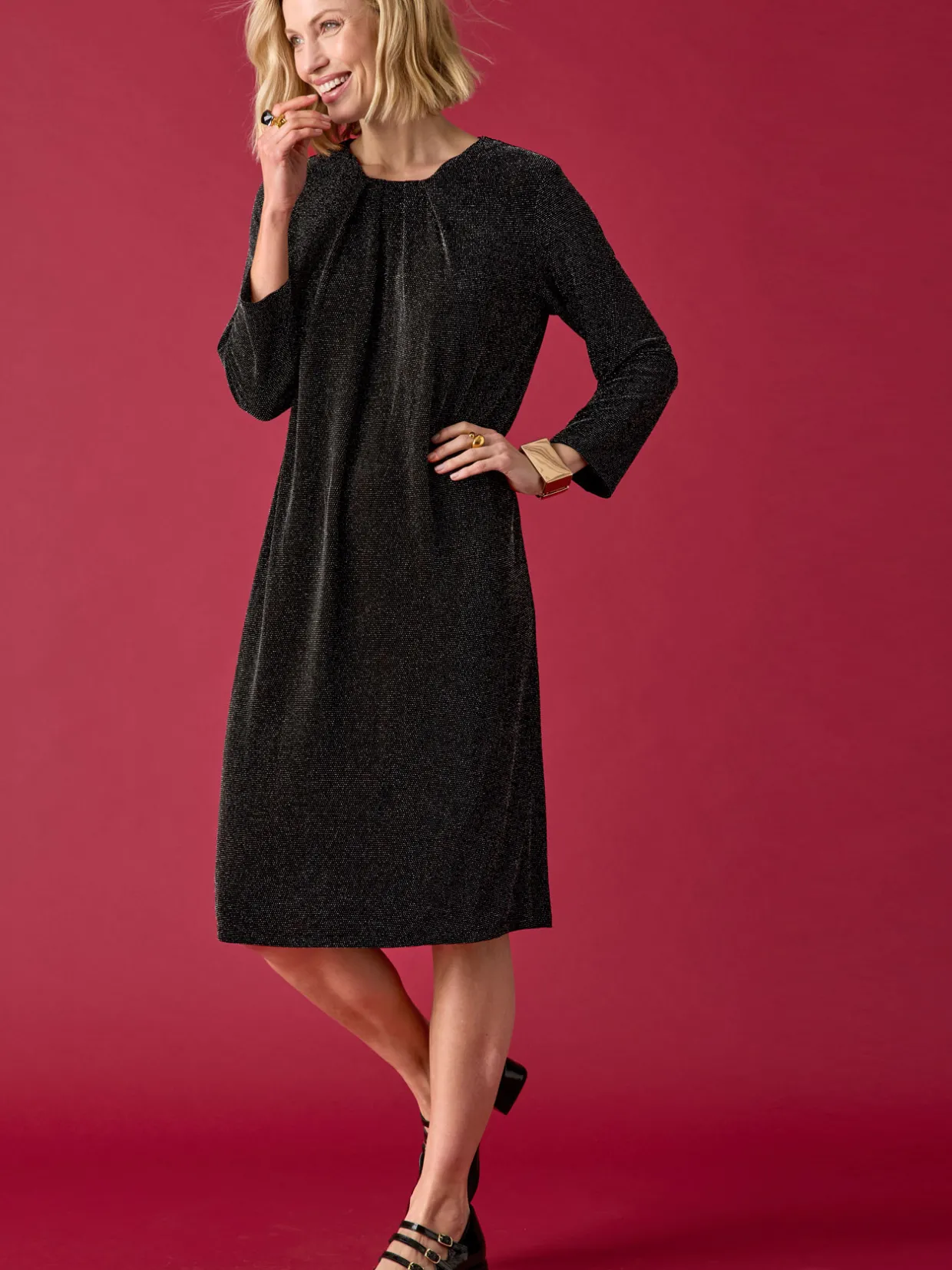 Femme Daxon Robe de fête en maille