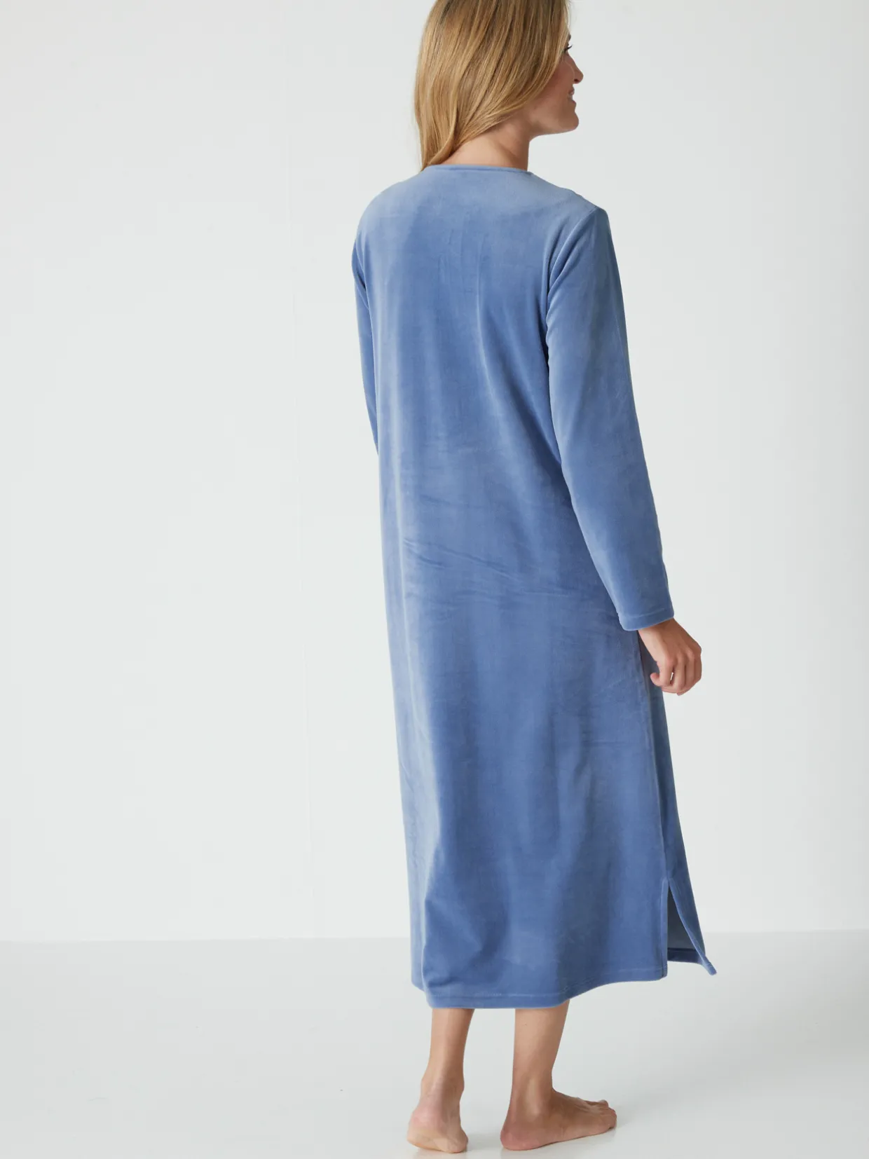 Daxon Robe d'hôtesse en maille velours