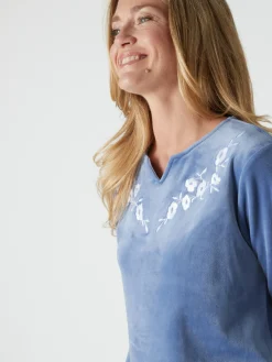 Daxon Robe d'hôtesse en maille velours