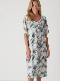 Femme Daxon Robe effet satiné manches larges