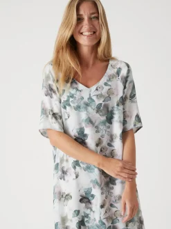 Femme Daxon Robe effet satiné manches larges