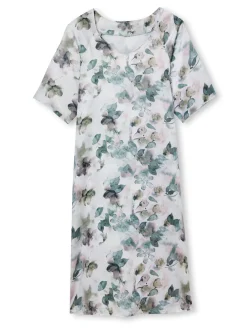 Femme Daxon Robe effet satiné manches larges