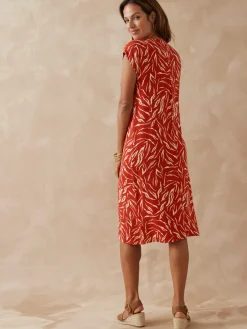 Femme Daxon Robe en maille avec perles fantaisie