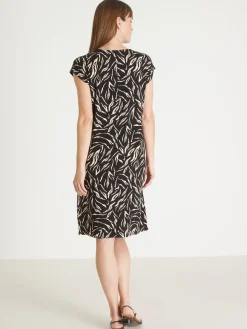 Femme Daxon Robe en maille avec perles fantaisie